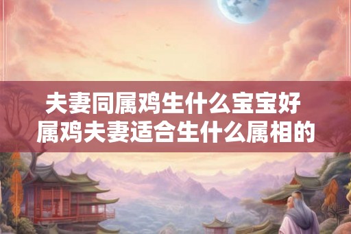 夫妻同属鸡生什么宝宝好 属鸡夫妻适合生什么属相的宝宝