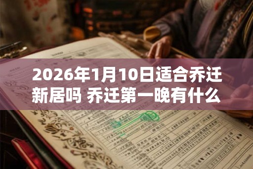 2026年1月10日适合乔迁新居吗 乔迁第一晚有什么禁忌