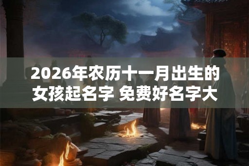 2026年农历十一月出生的女孩起名字 免费好名字大全