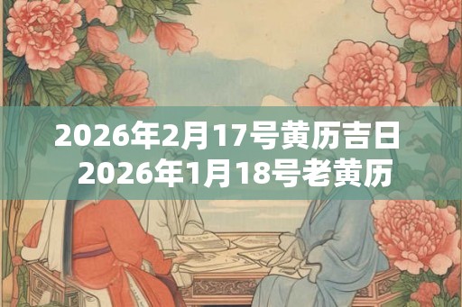 2026年2月17号黄历吉日 2026年1月18号老黄历 2026年2月17号黄历吉日 2026年1月18号老黄历