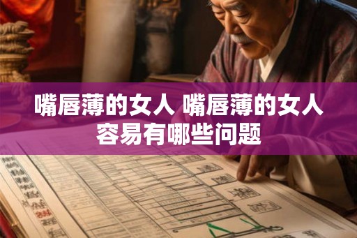 嘴唇薄的女人 嘴唇薄的女人容易有哪些问题