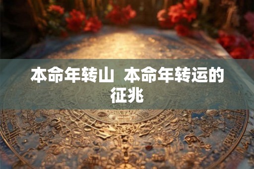 本命年转山  本命年转运的征兆