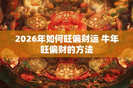 2026年如何旺偏财运 牛年旺偏财的方法 2026年如何旺偏财运 牛年旺偏财的方法