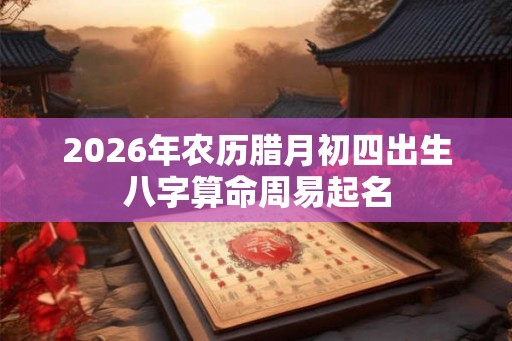 2026年农历腊月初四出生八字算命周易起名 2026年农历腊月初四出生八字算命周易起名