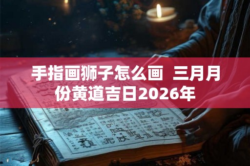 手指画狮子怎么画  三月月份黄道吉日2026年