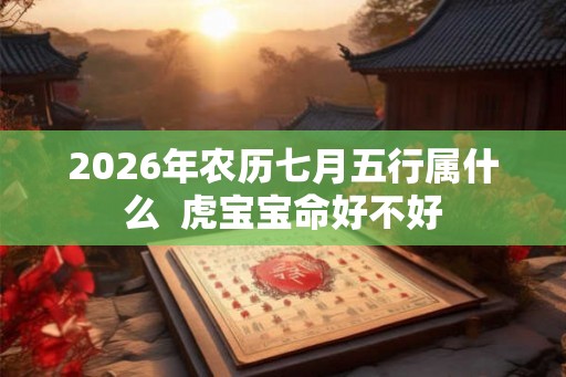 2026年农历七月五行属什么  虎宝宝命好不好