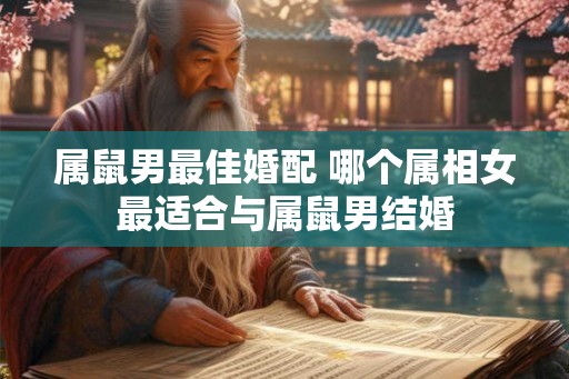 属鼠男最佳婚配 哪个属相女最适合与属鼠男结婚
