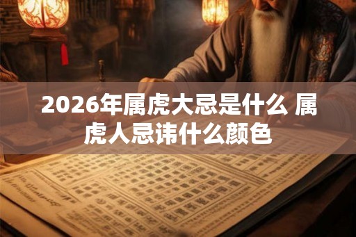 2026年属虎大忌是什么 属虎人忌讳什么颜色 2026年属虎大忌是什么 属虎人忌讳什么颜色