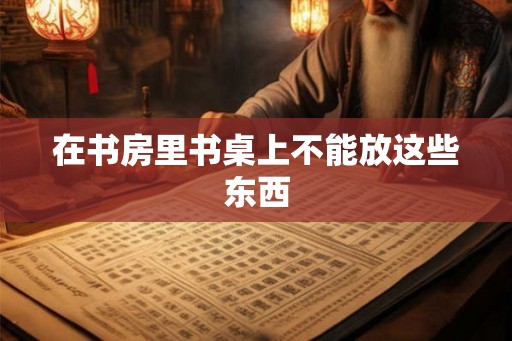 在书房里书桌上不能放这些东西