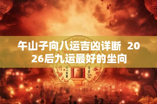 午山子向八运吉凶详断  2026后九运最好的坐向