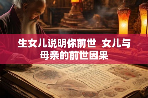 生女儿说明你前世  女儿与母亲的前世因果