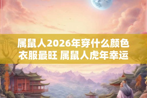 属鼠人2026年穿什么颜色衣服最旺 属鼠人虎年幸运色是什么