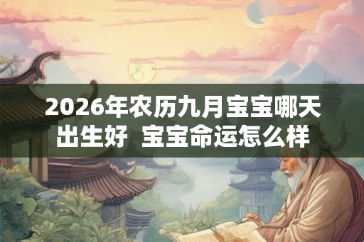 2026年农历九月宝宝哪天出生好  宝宝命运怎么样