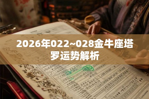 2026年022~028金牛座塔罗运势解析 2026年022~028金牛座塔罗运势解析