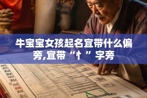 牛宝宝女孩起名宜带什么偏旁,宜带“忄”字旁
