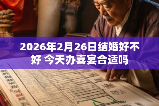 2026年2月26日结婚好不好 今天办喜宴合适吗