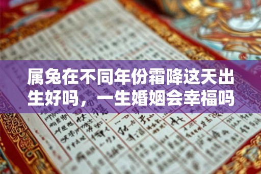 属兔在不同年份霜降这天出生好吗，一生婚姻会幸福吗？