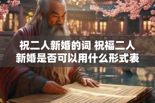 祝二人新婚的词 祝福二人新婚是否可以用什么形式表达