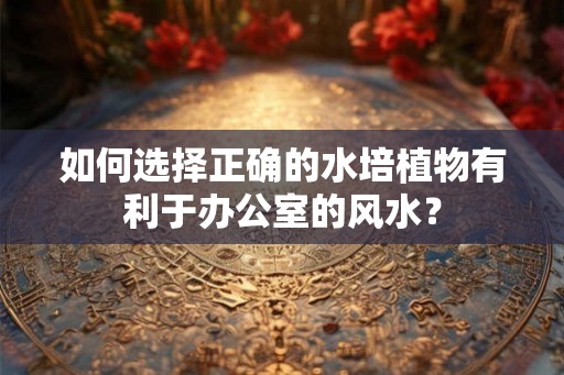 如何选择正确的水培植物有利于办公室的风水？