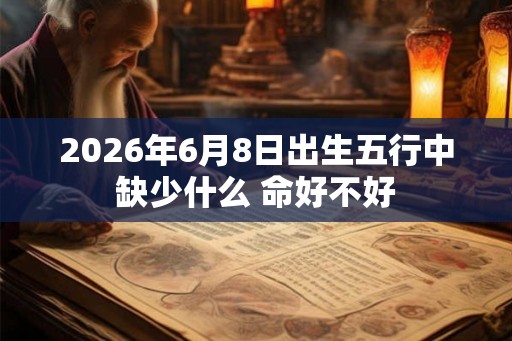2026年6月8日出生五行中缺少什么 命好不好