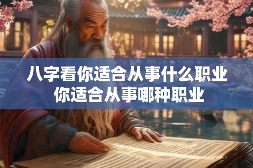 八字看你适合从事什么职业 你适合从事哪种职业