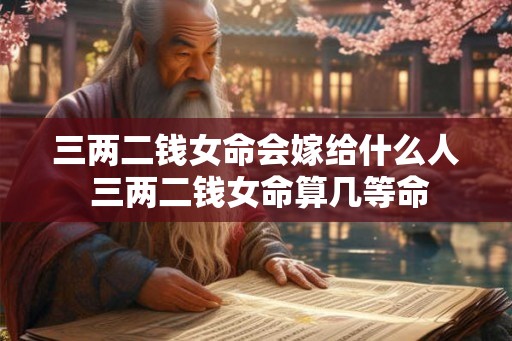 三两二钱女命会嫁给什么人 三两二钱女命算几等命 三两二钱女命会嫁给什么人 三两二钱女命算几等命