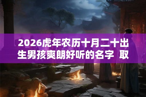 2026虎年农历十月二十出生男孩爽朗好听的名字  取名技巧