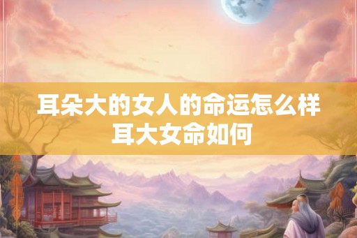 耳朵大的女人的命运怎么样 耳大女命如何 耳朵大的女人的命运怎么样 耳大女命如何