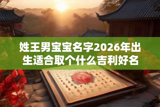 姓王男宝宝名字2026年出生适合取个什么吉利好名