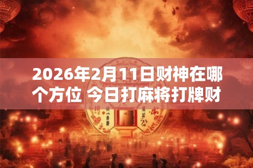 2026年2月11日财神在哪个方位 今日打麻将打牌财运方位
