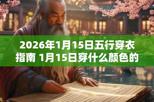 2026年1月15日五行穿衣指南 1月15日穿什么颜色的衣服