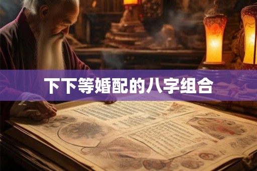 下下等婚配的八字组合