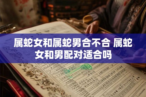 属蛇女和属蛇男合不合 属蛇女和男配对适合吗 属蛇女和属蛇男合不合 属蛇女和男配对适合吗