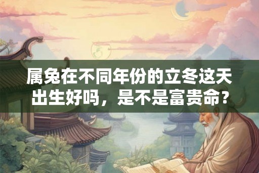 属兔在不同年份的立冬这天出生好吗，是不是富贵命？