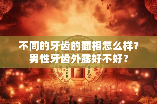 不同的牙齿的面相怎么样？男性牙齿外露好不好？