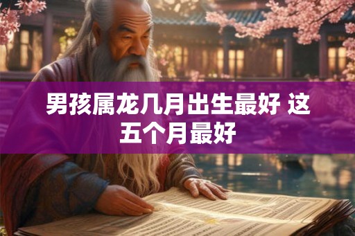 男孩属龙几月出生最好 这五个月最好