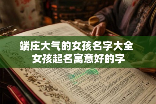 端庄大气的女孩名字大全 女孩起名寓意好的字