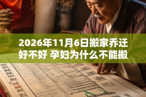 2026年11月6日搬家乔迁好不好 孕妇为什么不能搬家 2026年11月6日搬家乔迁好不好 孕妇为什么不能搬家
