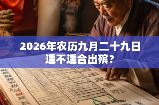 2026年农历九月二十九日适不适合出殡？
