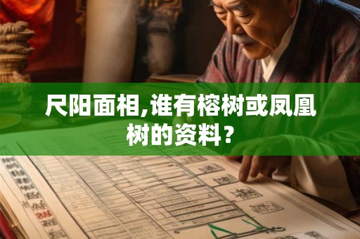 尺阳面相,谁有榕树或凤凰树的资料? 尺阳面相,谁有榕树或凤凰树的资料?