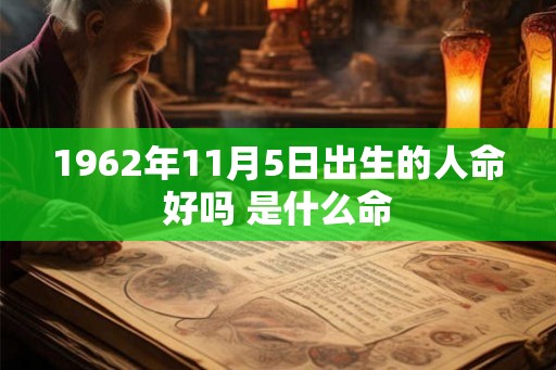 1962年11月5日出生的人命好吗 是什么命 1962年11月5日出生的人命好吗 是什么命