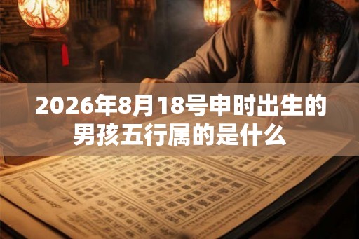 2026年8月18号申时出生的男孩五行属的是什么 2026年8月18号申时出生的男孩五行属的是什么