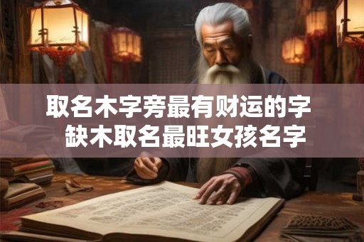 取名木字旁最有财运的字  缺木取名最旺女孩名字