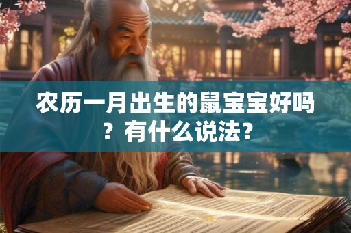 农历一月出生的鼠宝宝好吗？有什么说法？