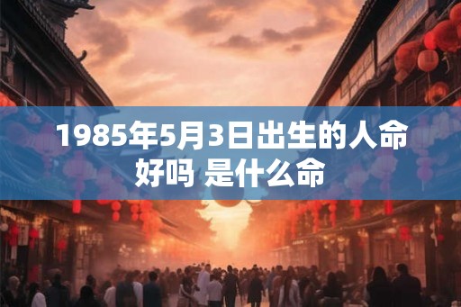 1985年5月3日出生的人命好吗 是什么命