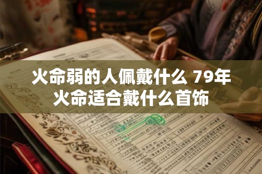 火命弱的人佩戴什么 79年火命适合戴什么首饰
