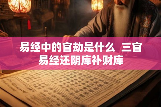易经中的官劫是什么  三官易经还阴库补财库
