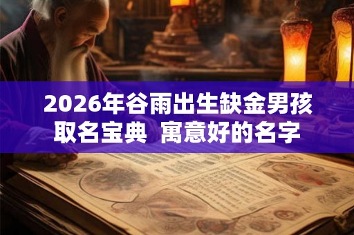 2026年谷雨出生缺金男孩取名宝典  寓意好的名字