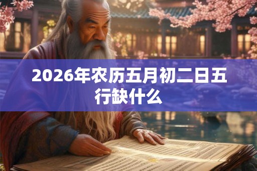 2026年农历五月初二日五行缺什么