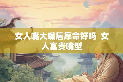 女人嘴大嘴唇厚命好吗 女人富贵嘴型 女人嘴大嘴唇厚命好吗 女人富贵嘴型